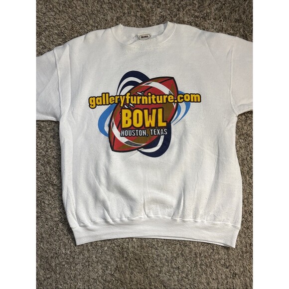 Vintage 2000 Galley Furniture Bowl Houston Bowl NCAA Football Sweatshirt Large - Picture 3 of 13